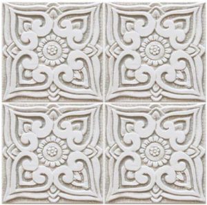 Small decorative ceramic tiles