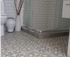 Encaustic tile bathroom