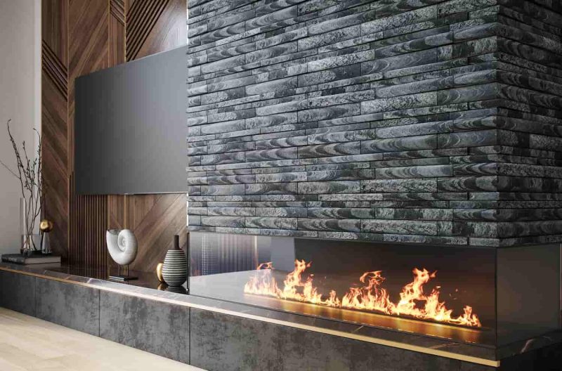  stone effect tiles for chimney breast with an eye-catching appearance 