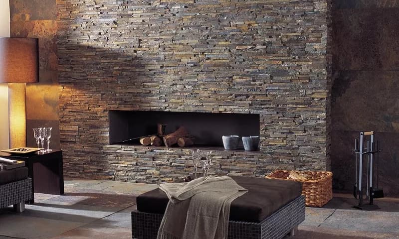  stone effect tiles for chimney breast with an eye-catching appearance 